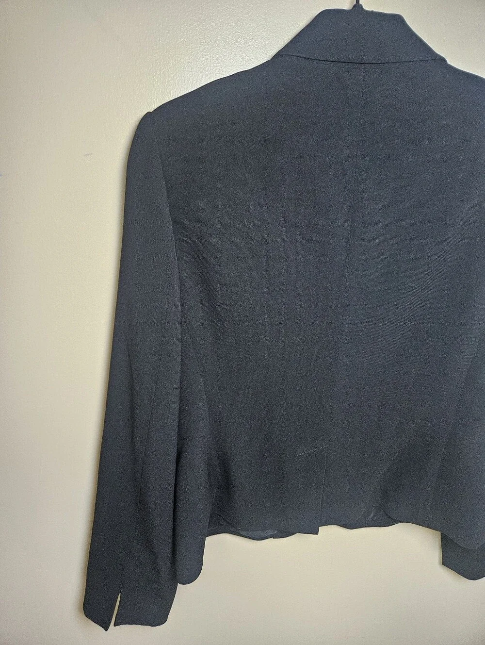 Talbots Black 3 Button Office Career Business Blazer Jacket 8 - Picture 9 of 11